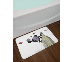 King Monkey Cartoon Bath Mat