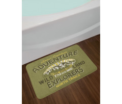 Outdoor Adventure Poster Bath Mat