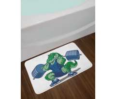 Cartoon Crocodile Bath Mat