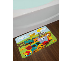 Baby Safari Wild Animals Bath Mat