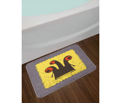 Trippy Creature Eyes Bath Mat