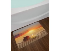 Meditation Yoga Candle Bath Mat