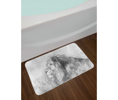 Sketch Safari Lion Bath Mat