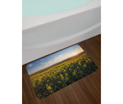 Sunset Flower Field Bath Mat