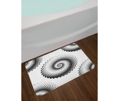 Spiral Dots Pattern Bath Mat
