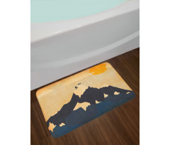 Man on the Mountaintop Bath Mat