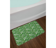 Tropic Plants Pattern Bath Mat