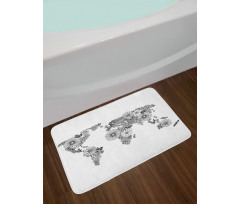 Butterfly Petals Bath Mat