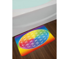 Peace Flower Child Youth Bath Mat