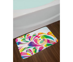 Leaf Shape Vivid Forms Bath Mat