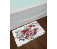 Wedding Themed Nostalgic Bath Mat