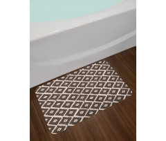 Diamond Shaped Abstract Bath Mat