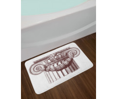 Antique Column Roman Bath Mat