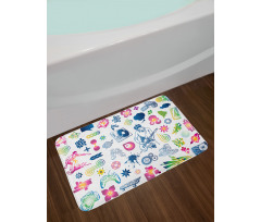 Modern Ombre Guitar Teen Bath Mat