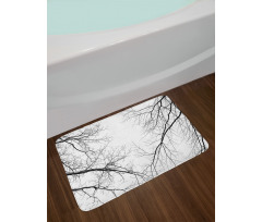 Leafless Scary Branches Bath Mat