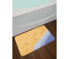 Footprints Sand Seaside Bath Mat