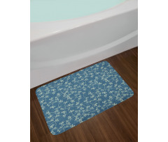 Twiggy Spring Petal Blue Bath Mat