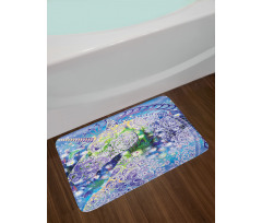 Myhtical Horse Ornate Bath Mat