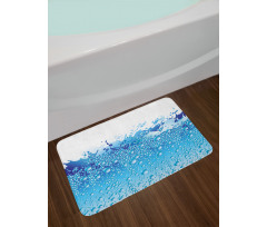 Bubbles Splashes Drops Bath Mat