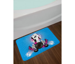 Music Elements Graffiti Bath Mat