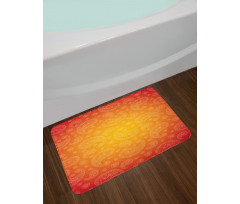 Ombre Floral Bath Mat