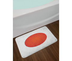 Mosaic Flag of Japan Bath Mat