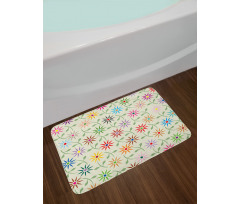 Colorful Graphic Garden Bath Mat