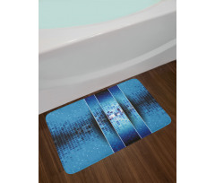 Mosaic Pattern Squares Bath Mat