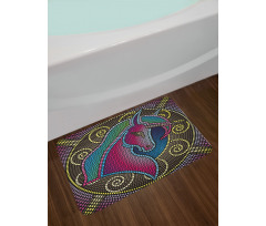 Mosaic Unicorn Bath Mat