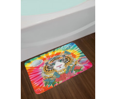 Tiger Head Bath Mat