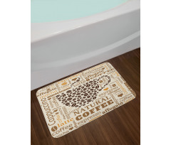 Latte Affogato Coffee Bath Mat