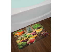 Fruit Pineapple Cherry Bath Mat