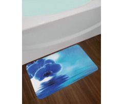 Orchid Floral Design Bath Mat