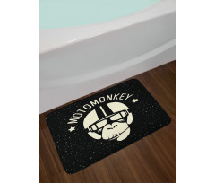 Alien Monkey Sign Bath Mat