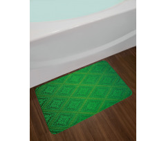 Vector Foliage Pattern Bath Mat