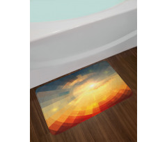 Sunbeams in Clear Sky Bath Mat