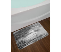 Woman and Trees Bath Mat