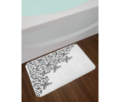 Floral Vignette Design Bath Mat