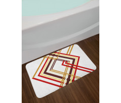 Diamond Like Border Line Bath Mat