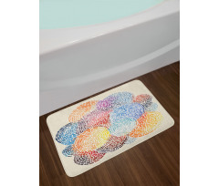 Abstract Mosaic Spots Bath Mat