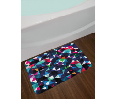 Retro Colorful Mosaic Bath Mat