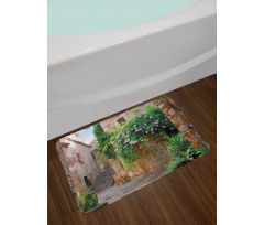 Summer Garden Flowers Bath Mat