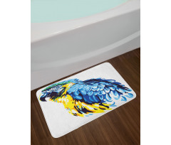 Exotic Parrot Painting Bath Mat