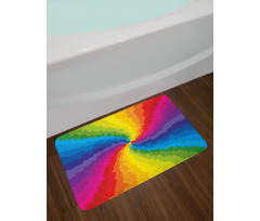 Stained Glass Rainbow Bath Mat