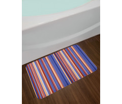 Gradient Color Stripes Bath Mat