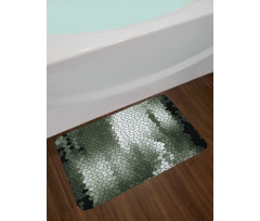 Mosaic Pixelated Art Bath Mat