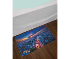 Bangkok Thailand Skyline Bath Mat