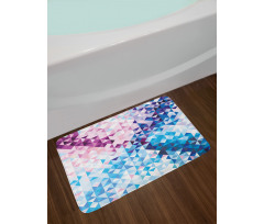 Abstract Mosaic Ombre Bath Mat