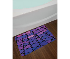 Stained Graphic Drops Bath Mat