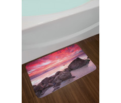 Australian Seascape Dawn Bath Mat